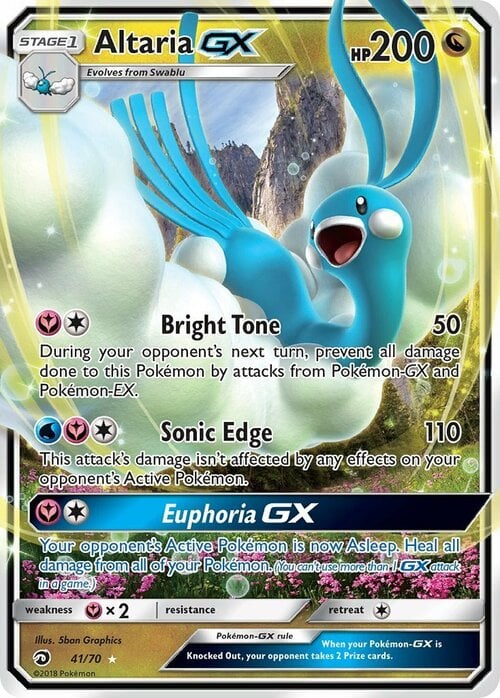 Altaria GX Card Front