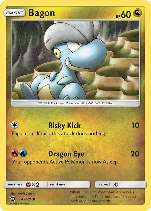 Bagon [Risky Kick | Dragon Eye] Card Front
