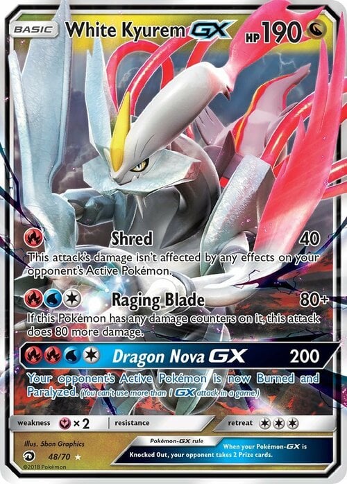 Kyurem Bianco GX Card Front