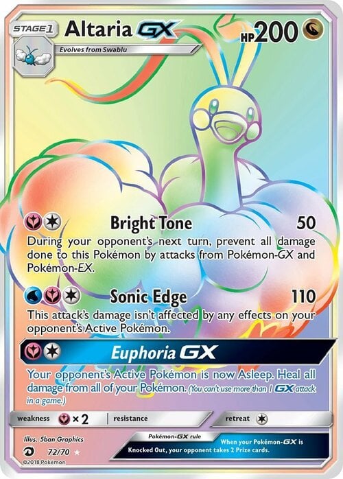 Altaria GX [Bright Tone | Sonic Edge | Euphoria GX] Card Front