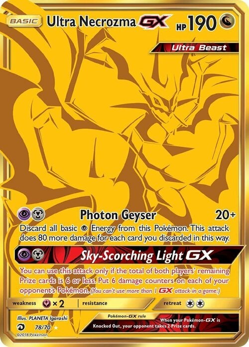Ultra Necrozma GX Card Front