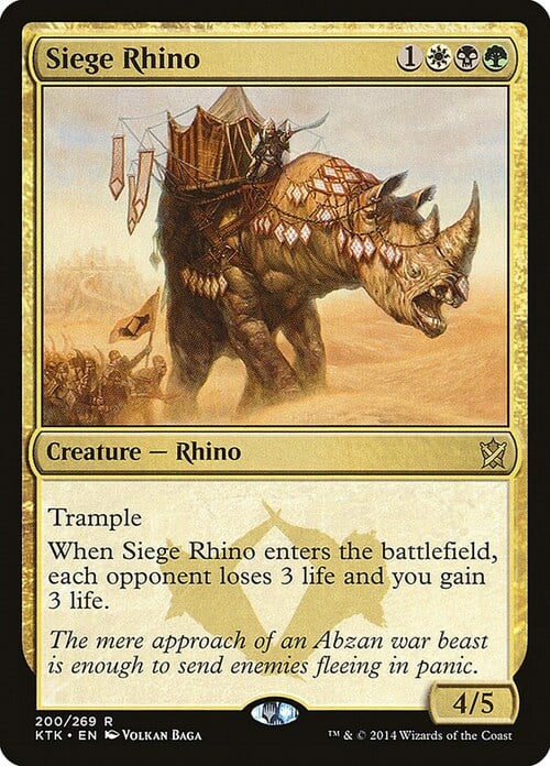 Rinoceronte da Assedio Card Front