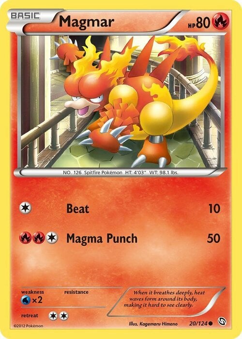 Magmar [Beat | Magma Punch] Card Front