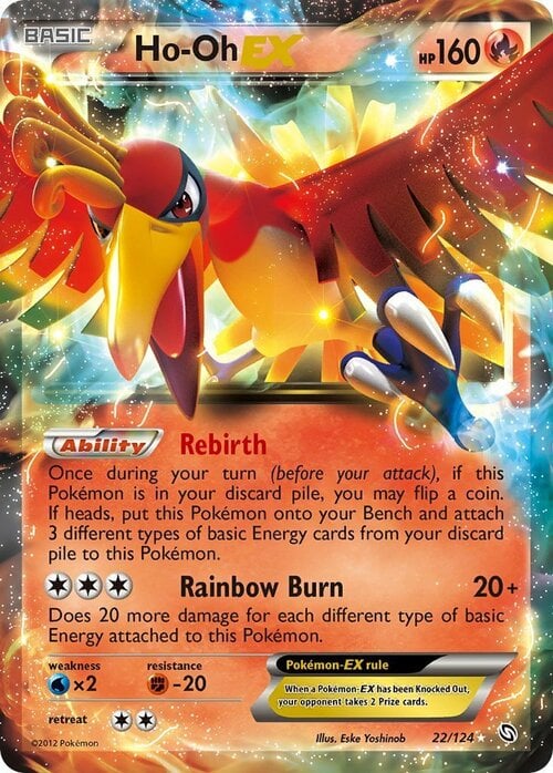 Ho-Oh EX Card Front
