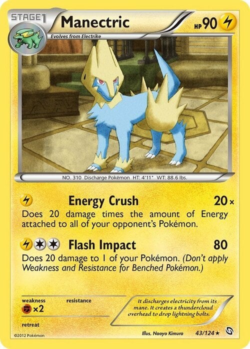 Manectric Card Front