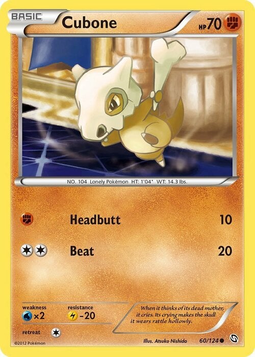 Cubone Card Front