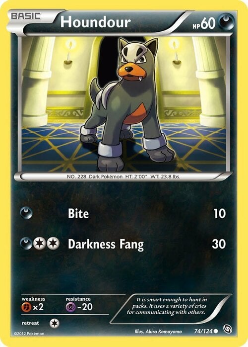 Houndour Card Front