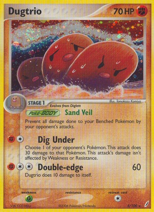 Dugtrio Card Front