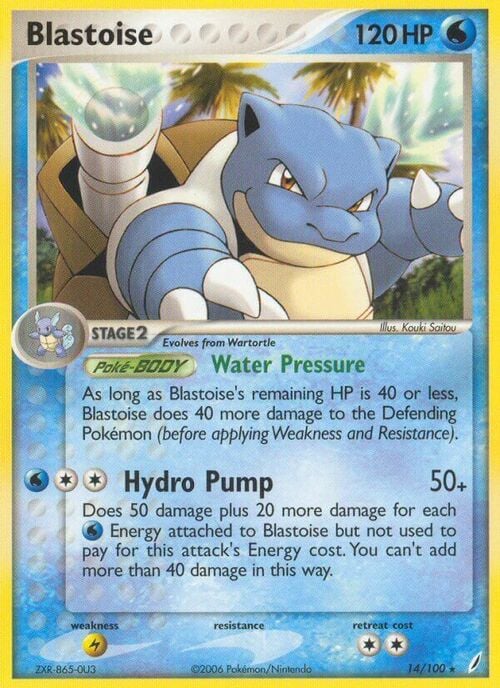 Blastoise Card Front