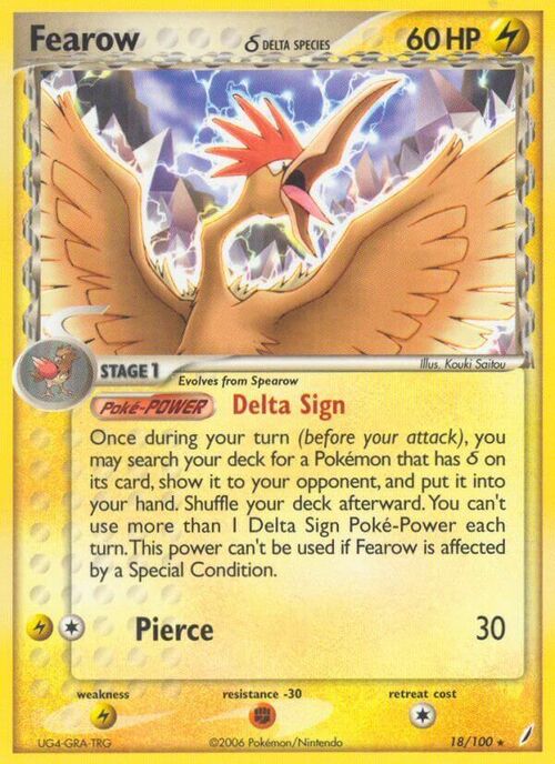 Fearow δ Card Front