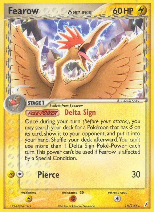 Fearow δ Delta Species Card Front