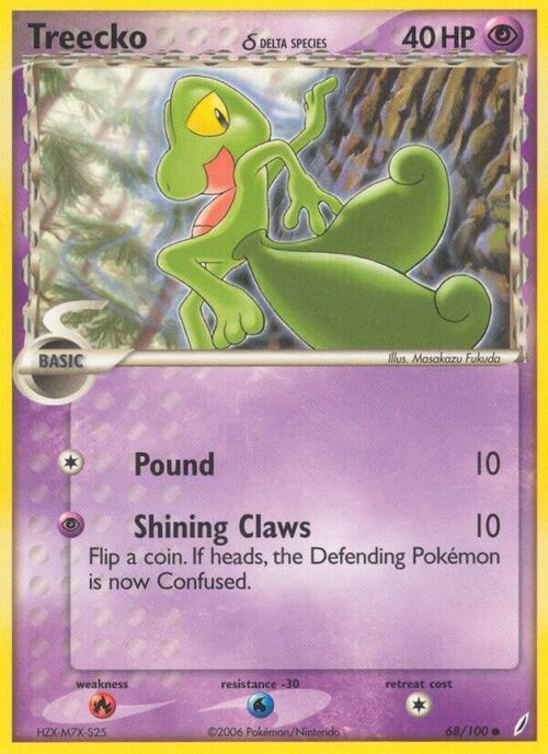 Treecko δ Delta Species Card Front