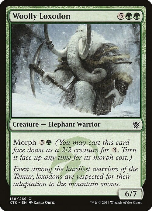 Woolly Loxodon Card Front