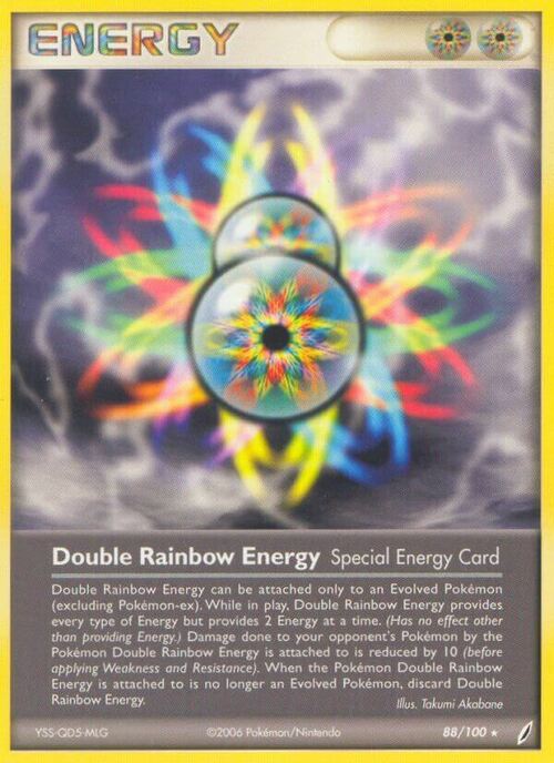 Double Rainbow Energy Card Front