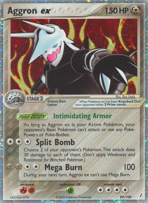 Aggron ex Card Front