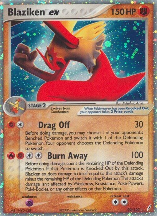 Blaziken ex Card Front