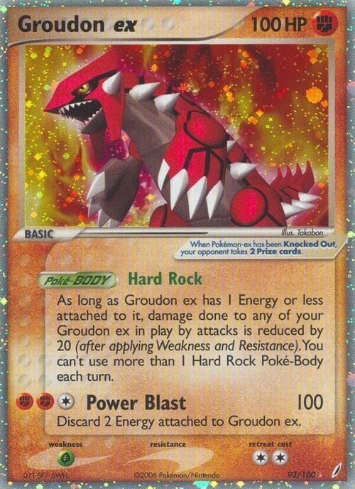 Groudon ex Card Front