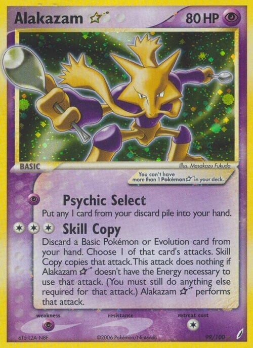 Alakazam ☆ Gold Star Card Front