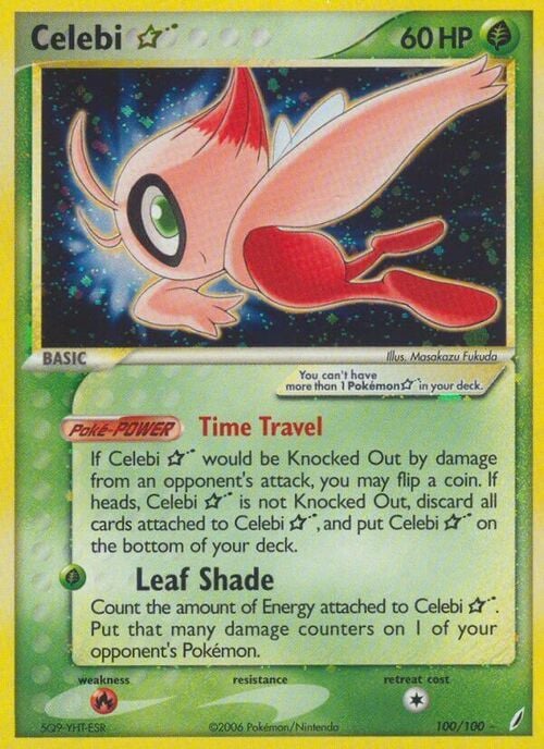 Celebi ☆ Gold Star Card Front