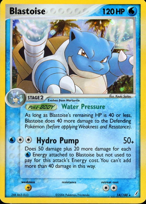 Blastoise Card Front