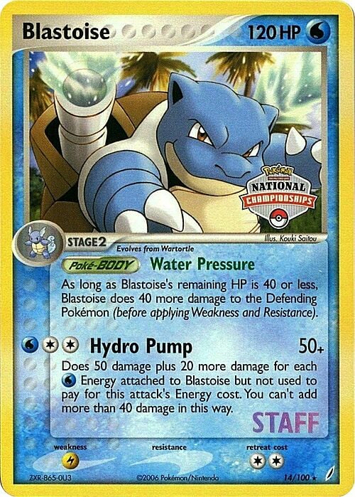 Blastoise Card Front