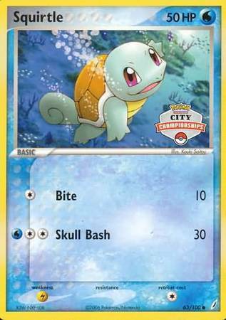 Squirtle [Bite | Skull bash] Card Front