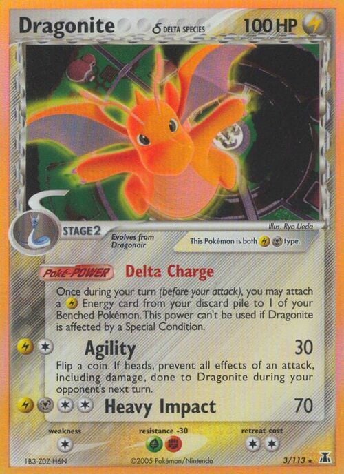 Dragonite δ Delta Species Card Front