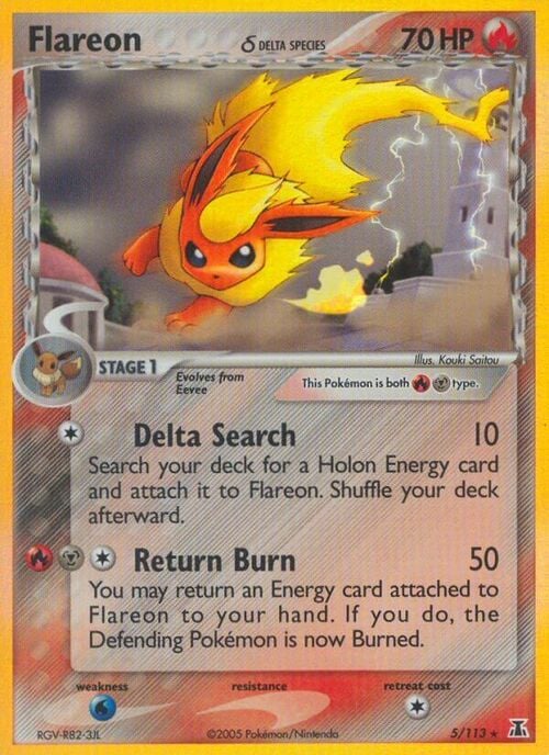 Flareon δ Delta Species Card Front