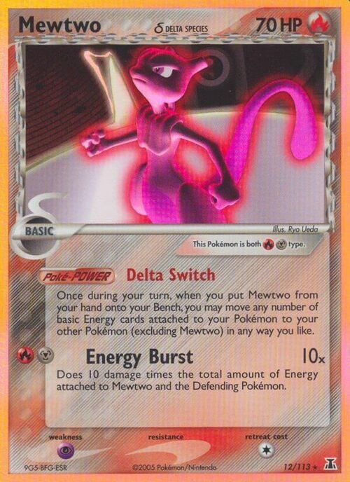 Mewtwo δ Card Front