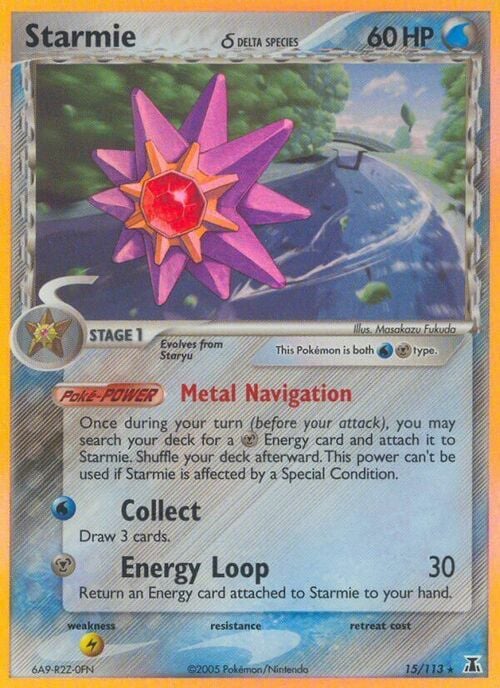 Starmie δ Delta Species Card Front