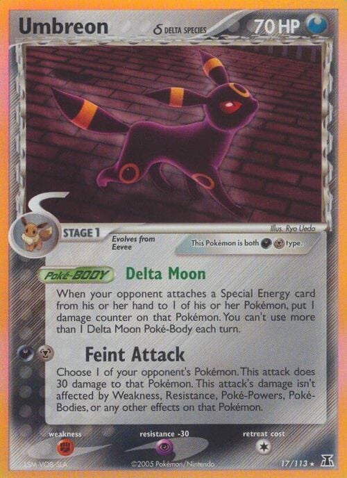Umbreon δ Delta Species Card Front