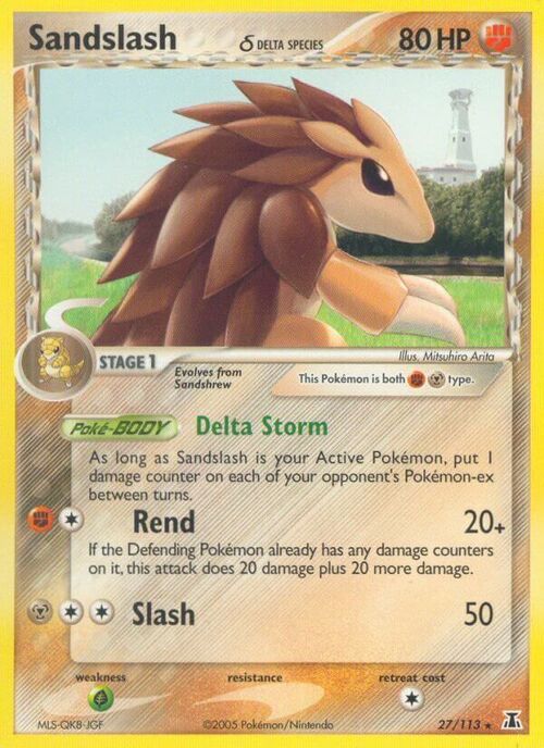 Sandslash δ Delta Species Card Front