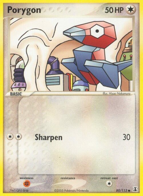Porygon Card Front