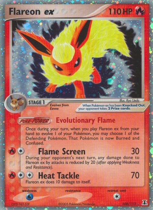 Flareon ex Card Front