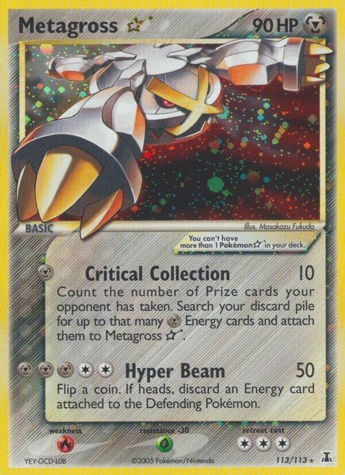 Metagross ☆ Gold Star Card Front