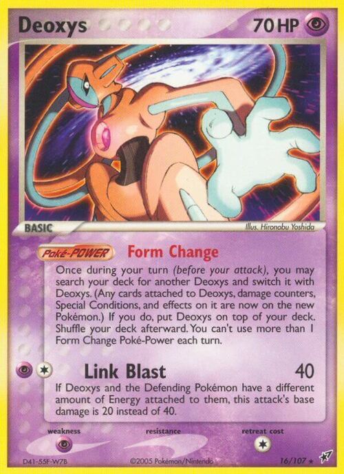 Deoxys (Normal) Card Front