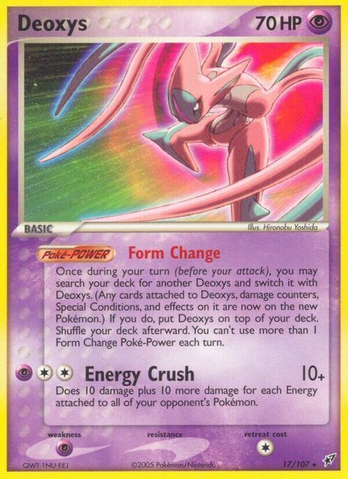Deoxys Card Front