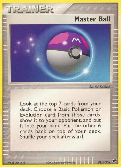 Master Ball Card Front
