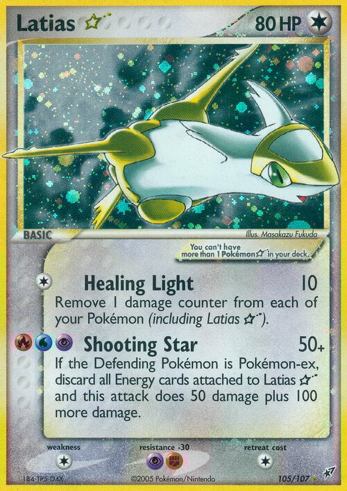 Latias ☆ Gold Star Card Front