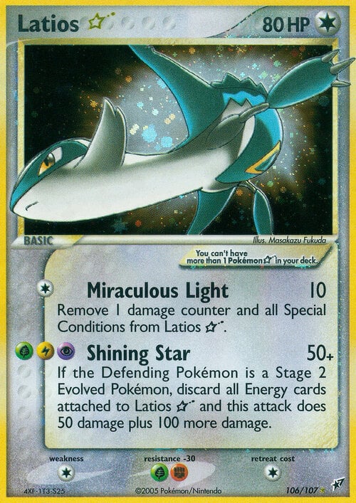 Latios ☆ Gold Star Card Front
