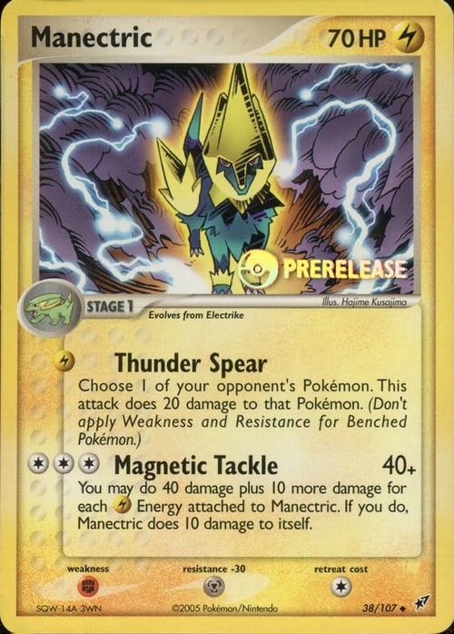 Manectric Card Front