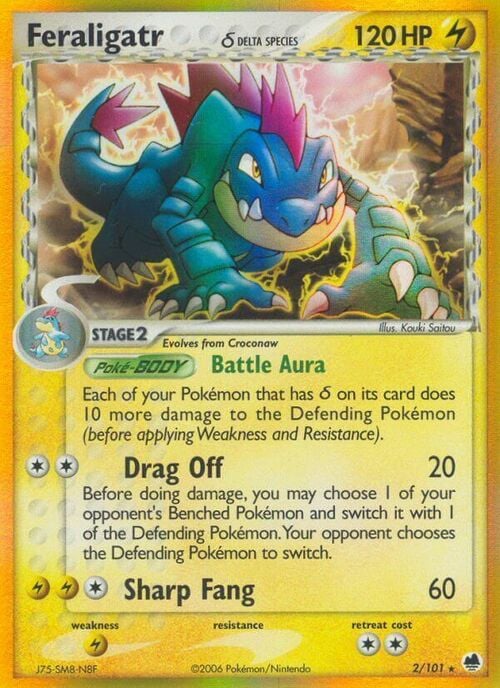 Feraligatr δ Delta Species Card Front