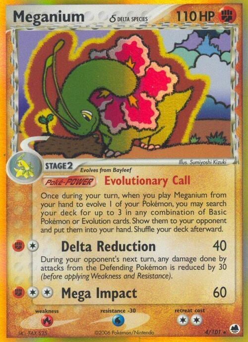 Meganium δ Delta Species Card Front