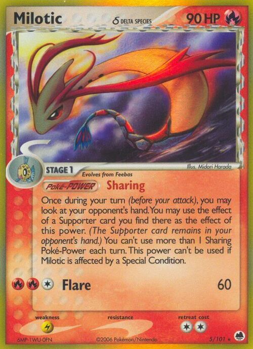 Milotic δ Card Front