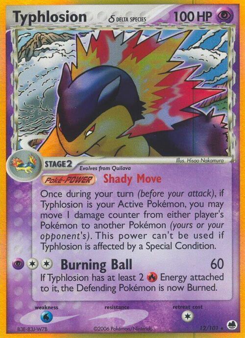 Typhlosion δ Card Front