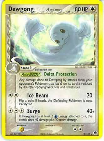 Dewgong δ Card Front