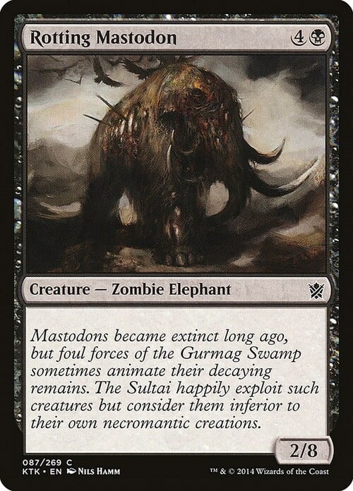 Rotting Mastodon Card Front