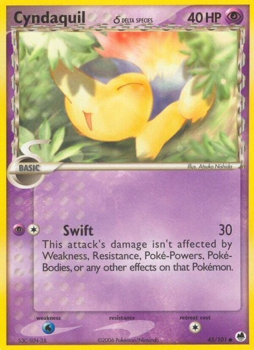 Cyndaquil δ Delta Species Card Front