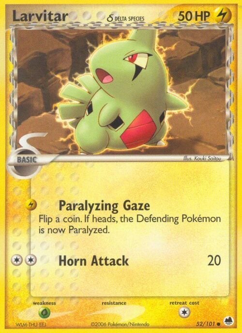 Larvitar δ Delta Species Card Front