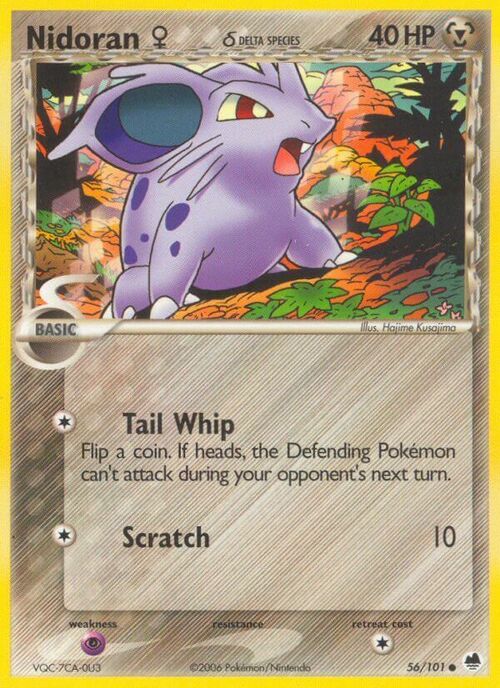 Nidoran ♀ δ Delta Species Card Front